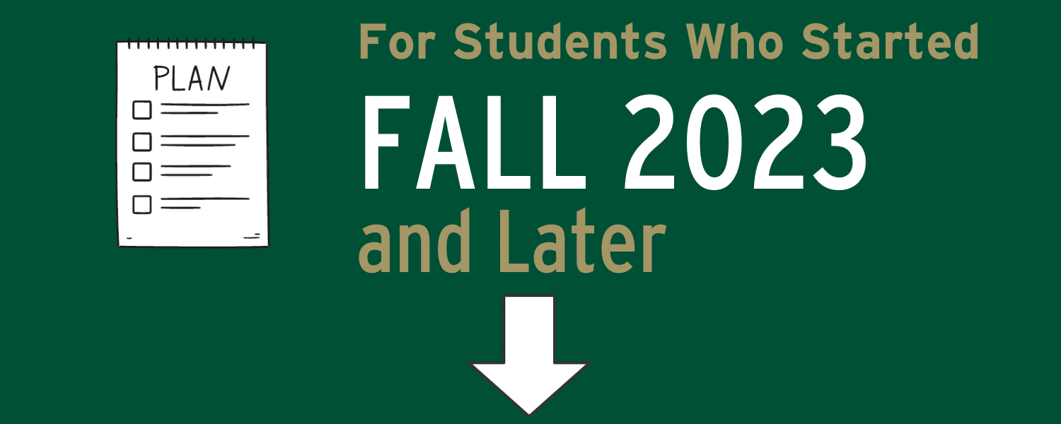 Academic Plans of Study - Fall 2023 and Later